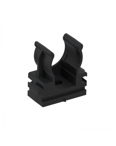 CFQ16 Держатель (клипса) для труб, для монтажного пистолета D16мм, цвет чёрный (10шт) Экопласт (41516-10BL) во Владивостоке Держатели, клипсы, скобы Pintop.ru