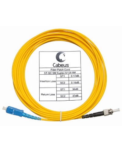 Шнур оптический simplex LC/APC-FC/UPC 9/125 sm 10м LSZH Cabeus FOP(s)-9-LC/APC-FC/UPC-10m во Владивостоке Патч-корды оптические Pintop.ru