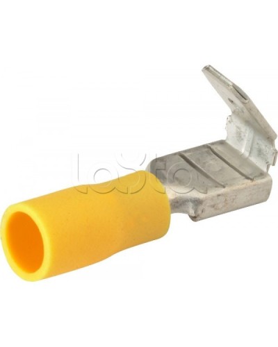 Клемма плоская изолированная 4-6 мм² (КПИ гнездо+штекер - 7.4мм+6.3мм) (100шт/уп) REXANT 08-0452 во Владивостоке Клеммные колодки Pintop.ru