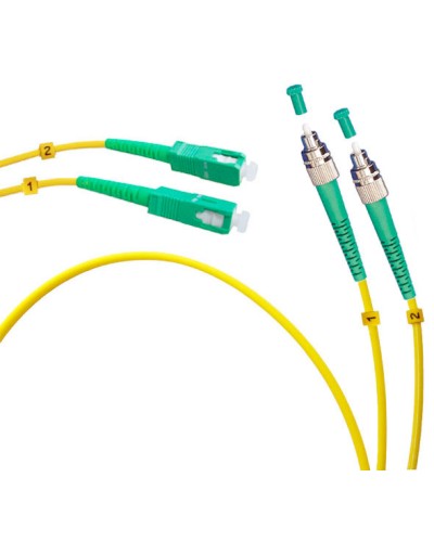 Шнур оптический duplex FC/APC-SC/APC 9/125 sm 15м LSZH Cabeus FOP(d)-9-FC/APC-SC/APC-15m во Владивостоке Патч-корды оптические Pintop.ru