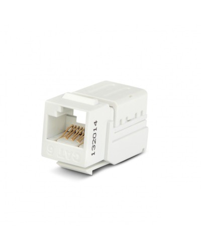 Вставка Keystone Jack RJ-45(8P8C) Hyperline KJNE-8P8C-C6-90-WH во Владивостоке Модули Keystone Pintop.ru