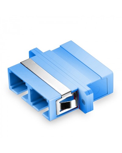 Оптический адаптер OS2, дуплекс SC, с фланцами, синий Eurolan (36A-S2-2S-02BU) во Владивостоке Проходные адаптеры и розетки оптические Pintop.ru