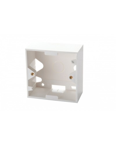 Настенная коробка для рамок серии 45, на 2 модуля 22,5х45,0 мм, белая EuroLan (12A-00-02WT) во Владивостоке Розетки компьютерные и телефонные Pintop.ru