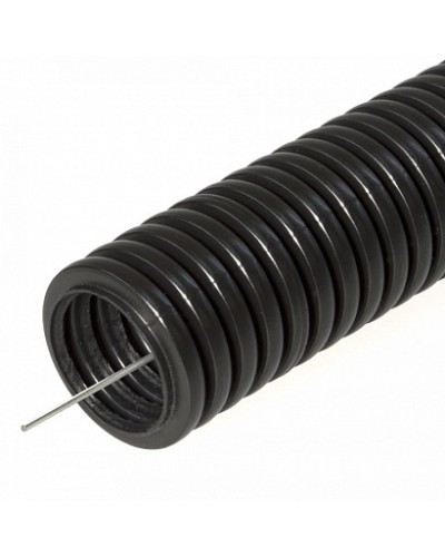 Труба гофрированная ПНД HF d16мм с протяжкой, легкая, безгалогенная Промрукав (100м) 161556 во Владивостоке Труба гофрированная Pintop.ru