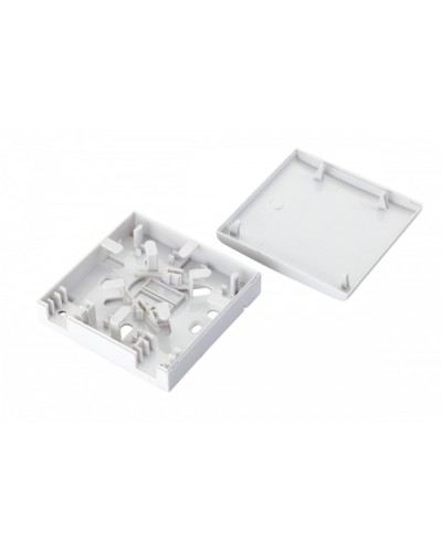 Коробка оптическая настенная 2-портовая, белый Eurolan (12B-00-SC-02WT) во Владивостоке Розетки компьютерные и телефонные Pintop.ru