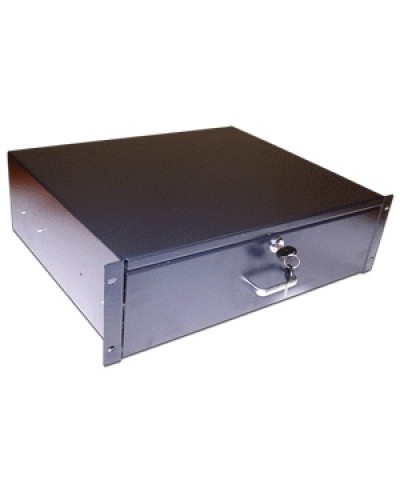 Ящик выдвижной 19, с замком, 4U, черный TWT TWT-CB-DRW-4U во Владивостоке Аксессуары для стоек и шкафов Pintop.ru