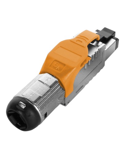 Разъем полевой оконцовки RJ-45 Hyperline (PLUE-8P8C-S-C6A-SH-OR) во Владивостоке Коннекторы Pintop.ru