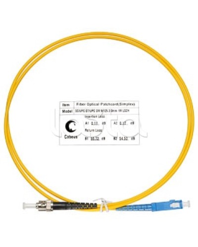 Патч-корд волоконно-оптический SM 9/125 simplex SC-ST LSZH (1 м) Cabeus FOP(s)-9-SC-ST-1m во Владивостоке Патч-корды оптические Pintop.ru