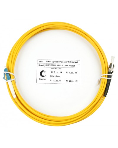 Шнур оптический simplex LC-ST 9/125 sm 10м LSZH Cabeus FOP(s)-9-LC-ST-10m во Владивостоке Патч-корды оптические Pintop.ru
