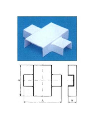 Х-переходник 39x18 на 24x14 TWT TWT-CT39/24-XT-WH во Владивостоке Аксессуары для кабель-канала Pintop.ru