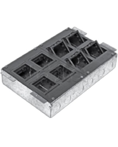 Люк в пол на 8 модулей с суппортом и коробкой Экопласт 70083 во Владивостоке Системы лючков и колонн Pintop.ru