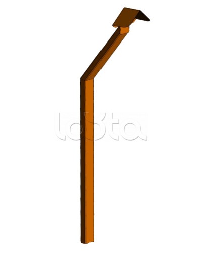 Стойка кнопки выхода Аякс наклонная исп.02 (в землю), оранжевая Магнито-контакт во Владивостоке Дополнительное оборудование для ОПС Pintop.ru