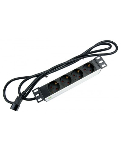 Блок евророзеток для 10 шкафов, горизонтальный, 4 розетки, 10 A Cabeus PDU-4P-2IEC во Владивостоке Блоки розеток Pintop.ru
