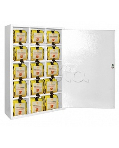 Футляр металлический секционный ПОЖТЕХНИКА ФМС-15 закрытый, белый во Владивостоке Пожарные шкафы Pintop.ru