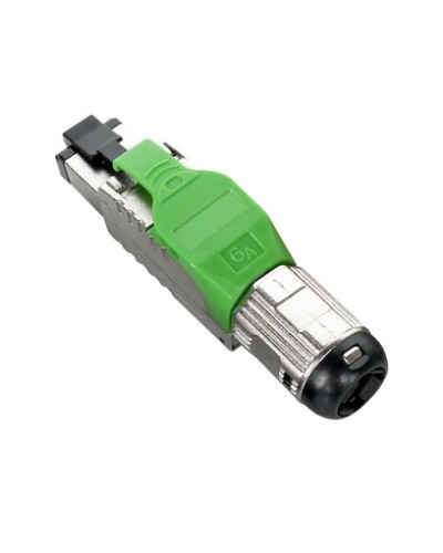 Разъем полевой оконцовки RJ-45 8P8C Hyperline PLUE-8P8C-S-C6A-SH-GN во Владивостоке Коннекторы и разъемы Pintop.ru