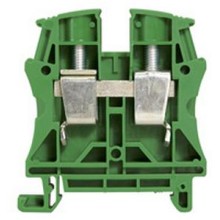 Клемма 16 мм2 однополюсная 1 вход/1 выход, шаг 12 мм, зеленая Viking Legrand 037198