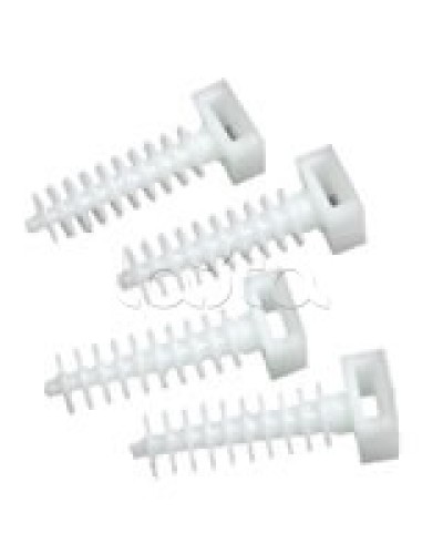 Держатель хомутов для установки в отверстиях D8 мм 37х13 мм Экопласт 47214 во Владивостоке Крепеж: Дюбели, шурупы, саморезы Pintop.ru