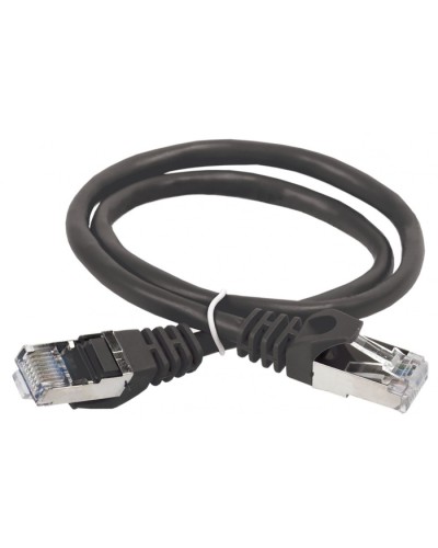 ITK Коммутационный шнур (патч-корд), кат.5Е FTP, 1м, черный (PC09-C5EF-1M) во Владивостоке Патч-корды и пигтейлы Pintop.ru