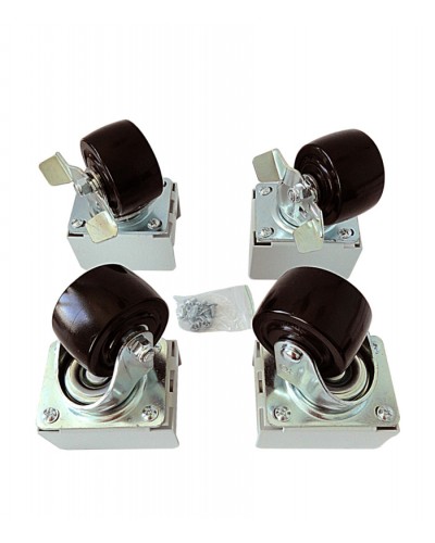 Eurolan Набор роликов 4 шт., до 600 кг, серия S3000 (60A-26-01-31BL) во Владивостоке Аксессуары для стоек и шкафов Pintop.ru