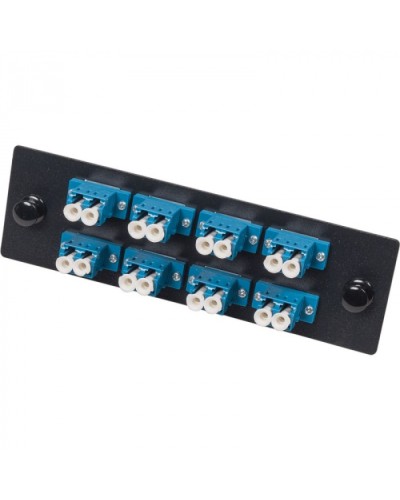 Адаптерная панель для кроссов LAN-FOBM с 8 дуплексными адаптерами LC/OM2 LANMASTER (LAN-APM-8x2LC/OM2) во Владивостоке Проходные адаптеры и розетки оптические Pintop.ru