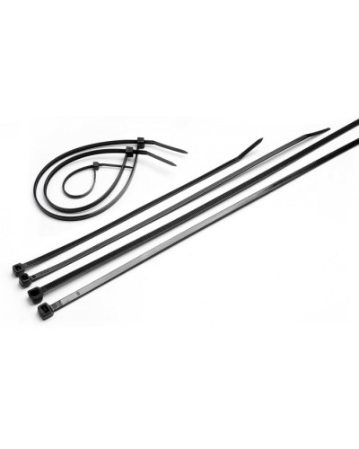 Стяжка нейлоновая неоткрывающаяся, безгалогенная (halogen free), 100x2.5мм, черная (100 шт) Cabeus CTBL-100 во Владивостоке Стяжки-хомуты Pintop.ru